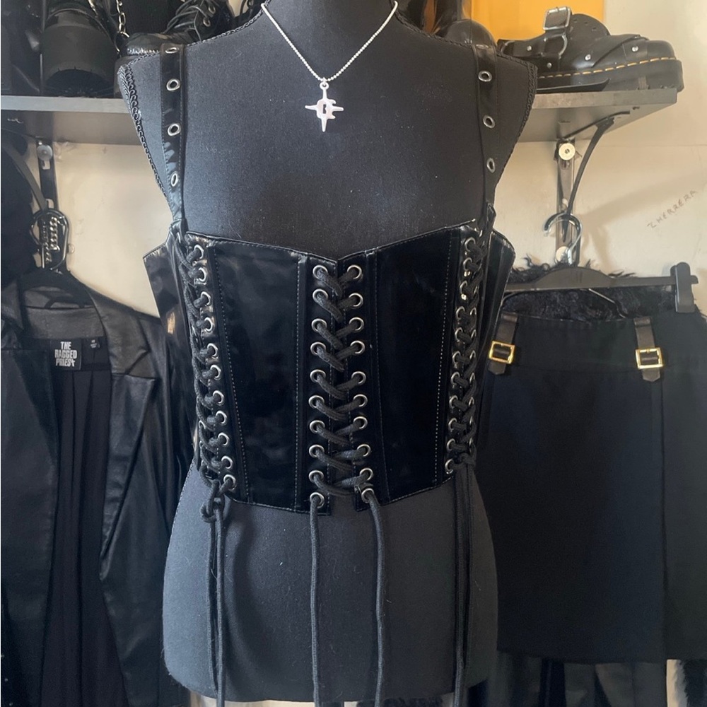 Darker waves corset top